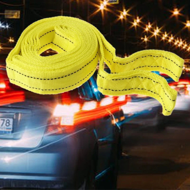 

4m 5tons Car Van Tow Rope Hook Heavy Duty Road Recovery Pull Towing Strap