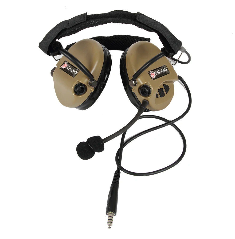 TAC-SKY TCI LIBERATOR II SORDIN Silicone earmuff version Noise reduction pickup headset-DE
