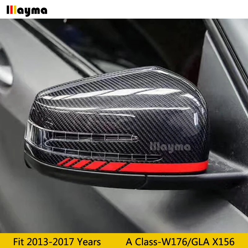 Сменный Чехол W176 из углеродного волокна для зеркала Benz A180 A200 A220 A250 A45 2013 2017 GLA X156