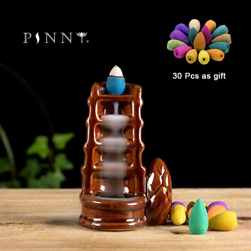 Керамическая конусная курильница PINNY Glaze подставка для благовоний украшение дома