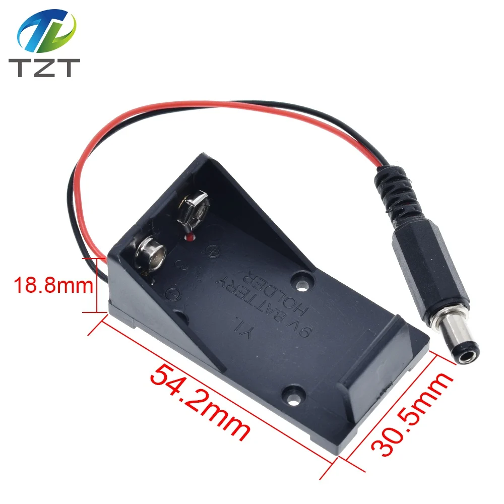 Лидер продаж 2018 новый держатель для батареи 9 В чехол провод с вилкой 5 5*2 1 мм Arduino AU