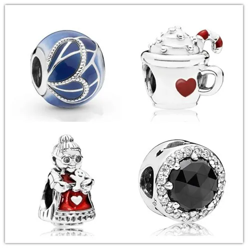 

Женский браслет и ожерелье из серебра 925 пробы, с красной эмалью