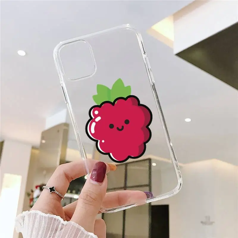 

funny fruit lovely cartoon Phone Case Transparent soft For iphone 5 5s 5c se 6 6s 7 8 11 12 plus mini x xs xr pro max