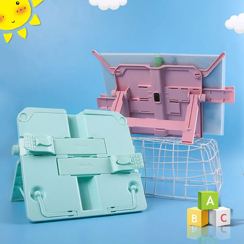 

Adjustable Book Stand Height and Angle Adjustable Book Holder with Page Paper Clips for Big Heavy Textbooks Music Books