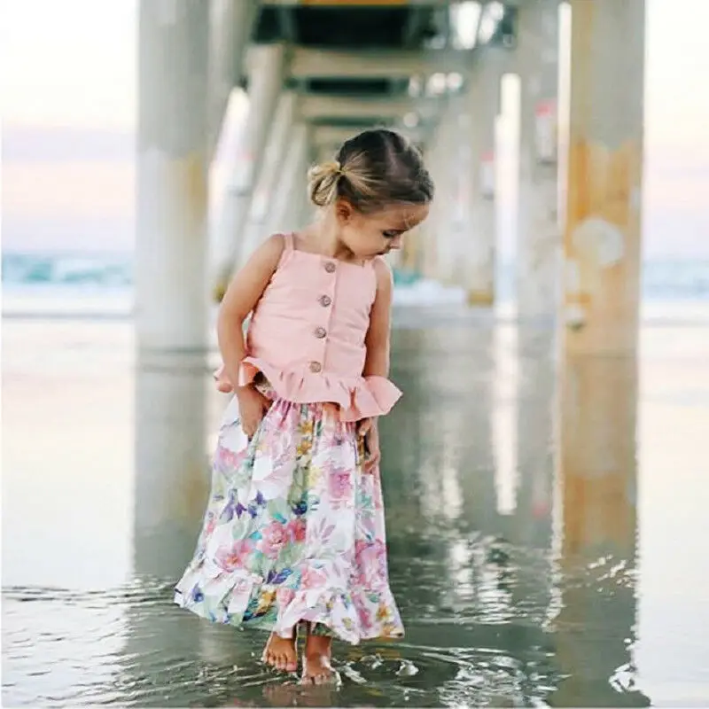 _ 2019 брендовая одежда для маленьких девочек летняя модная повязка принцессы топы