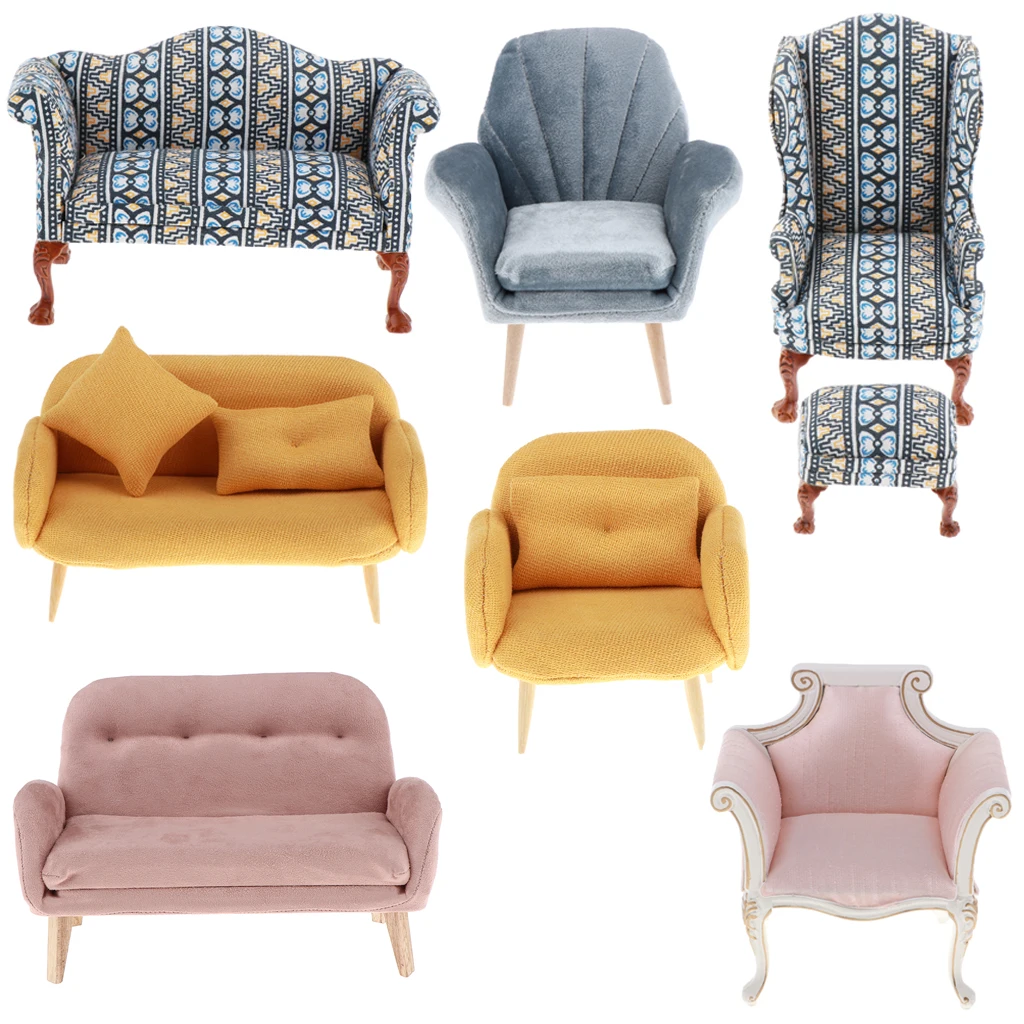 Диванное кресло для 1/6 кукольного дома мебельные украшения | Игрушки и хобби
