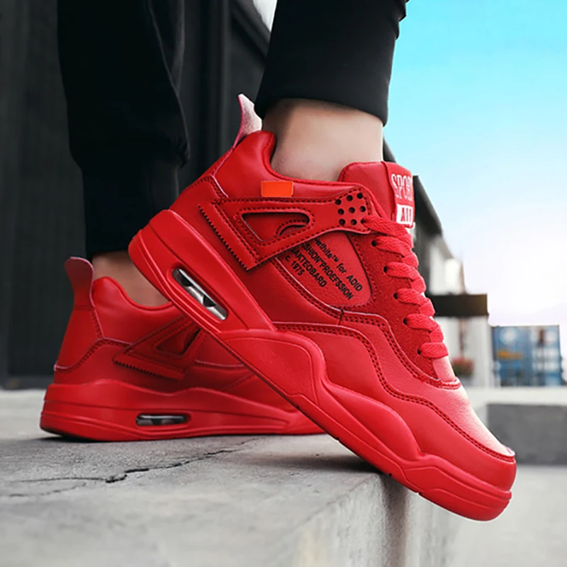 

Small White Shoes Fashion Lightweight Air Cushion Skateboard Shoe Men Casual Sneakers Athletic Flat Walking Jogging Shoe 39-44