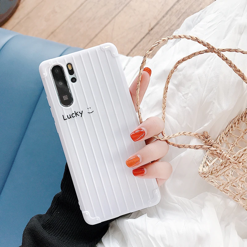 Lucky happy day чехлы для huawei P20 P30Lite Mate20 Pro 3D Полосатый Мягкий чехол из ТПУ для Honor 10 20 Nova 3 4 5Pro 5i задняя крышка fundas