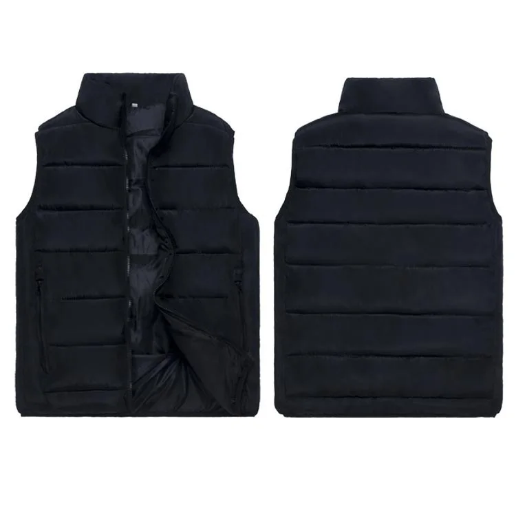 Мужской теплый жилет без рукавов толстая хлопковая куртка на молнии Осенний 5XL