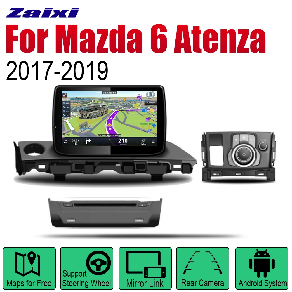 Автомобильный DVD плеер GPS навигация для Mazda 6 Atenza 2017 2018 2019 Автомобильная