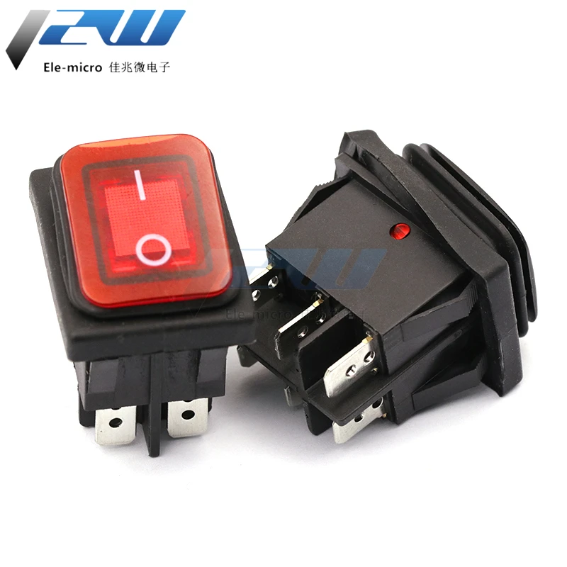 Водонепроницаемый клавишный переключатель элемент RL2 шесть контактов 2 передачи