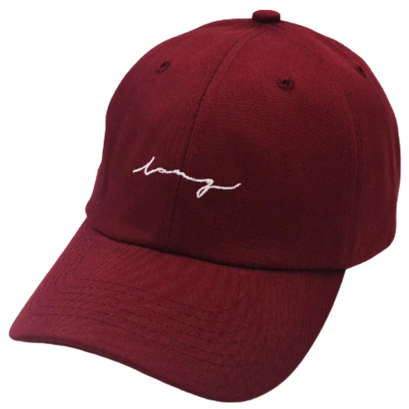 

Spring And Autumn Soft Top Hip-hop Hat Men And Women Curved Brim Caps Simple Embroidery Sunshade Baseball Cap