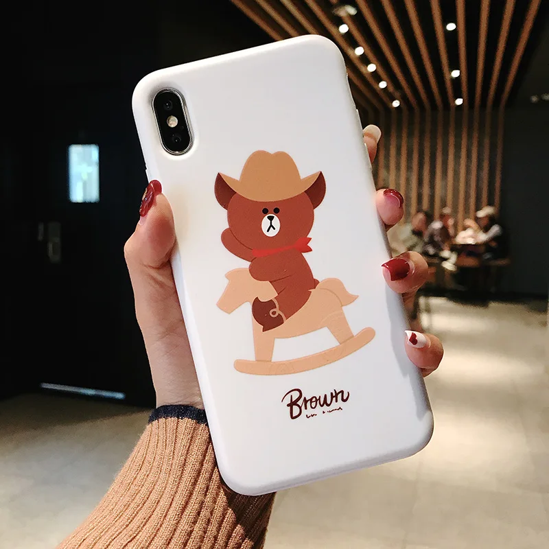 Друзья Корея Медведь телефон чехол s Чехол для iphone X XR XS MAX 6 6s 7 8 Plus Coque мягкий s| |