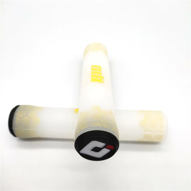 yellow ODI силиконовый 3D цветной печатный захват MTB дорожный складной баланс для езды на велосипеде чехол для внедорожного ударопрочного горного велосипеда - Цвет: yellow
