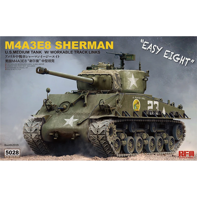 [Ryefield модель] RFM RM 5028 1/35 M4A3E8 Шермана средний танк|Наборы для сборки моделей| |