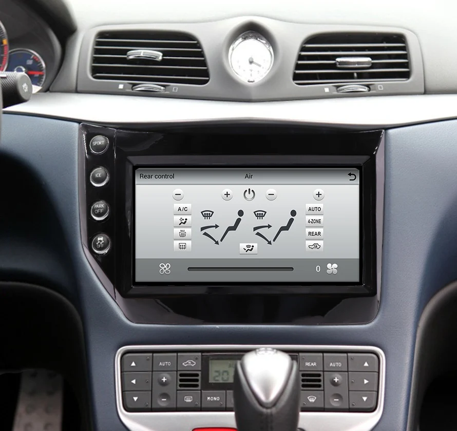 Android 8,1 9 дюймов PX6 автомобильный мультимедийный плеер для Maserati 4+ 64G Tesla стиль авто стерео видео gps навигация плеер 2007