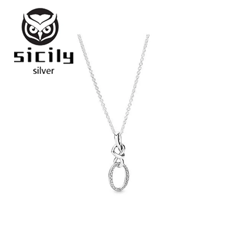 Sicily authentic original logo 100% 925 sterling silver pan necklace for women fashion luxury DIY jewelry pendant | Украшения и