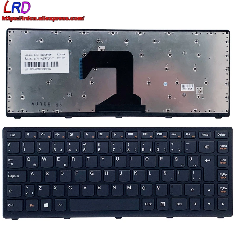 

New Original TR Turkish Keyboard for Lenovo S300 S310 S410 S400 S400U S405 S435 S415 S40-70 M30-70 Laptop 25208658 25208718