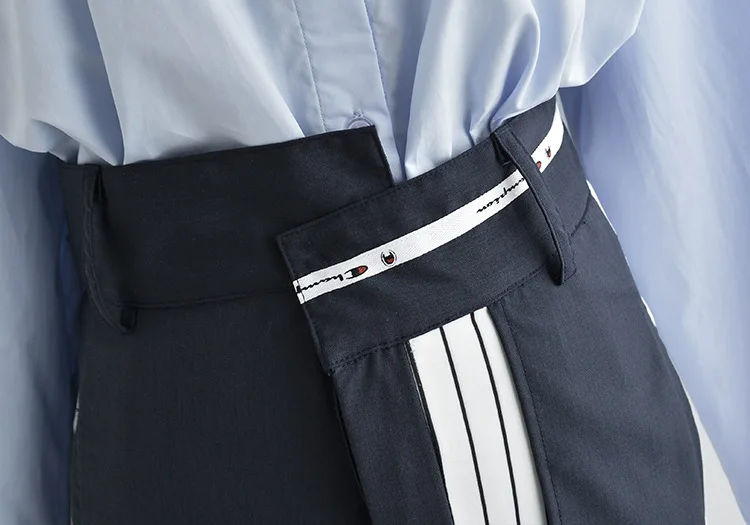 Women Patchwork Pants Striped Women Trousers Long High Waist Pants All Match Long Trousers Fashion Ladies Long Pants 2020 New