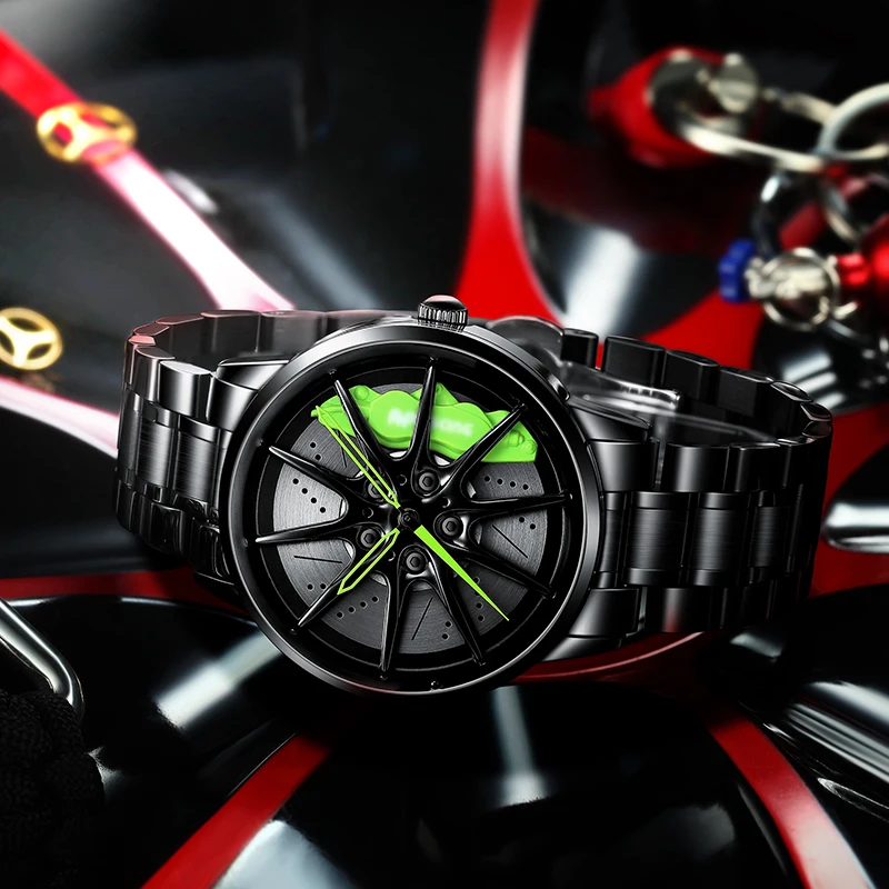 Часы NEKTOM с колесным ободом мужские часы индивидуальным дизайном спортивные