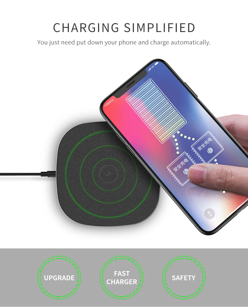 Беспроводное зарядное устройство для Samsung Galaxy S9/S9 + S8 S7 Note 9 Edge 10 Вт|Зарядные