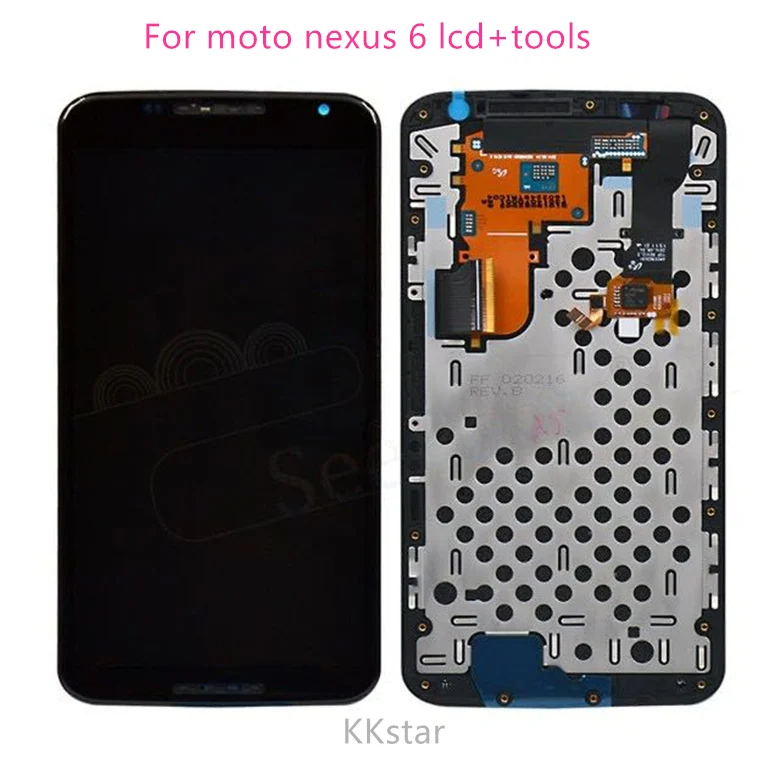 Оригинальный ЖК-экран для Motorola XT1100 XT1103 Nexus 6 сенсорный с рамкой дигитайзер сборка