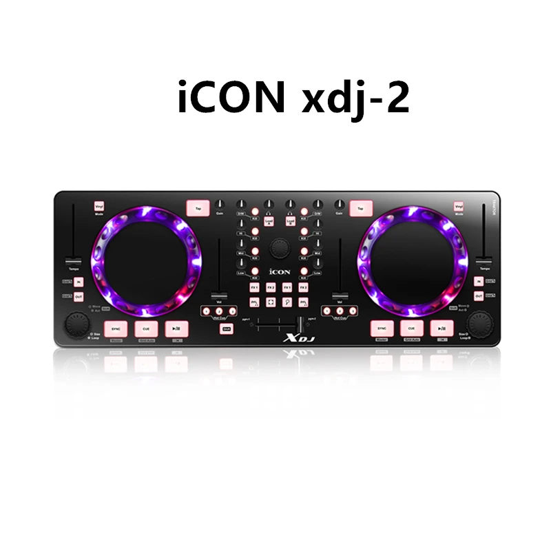 

iCON XDJ Mini USB MIDI/DJ Controller Professional Audio DJ Mixer With Touch Sensitive Scratch Wheels 1 order
