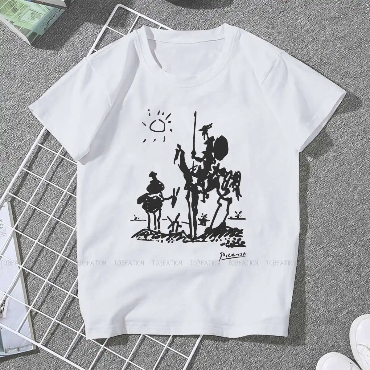 

Pablo Picasso Artwork Female Shirts Vintage Alternative Funny Artwork Large Vintage Women Tshirt Harajuku Casual Feminine Blusas