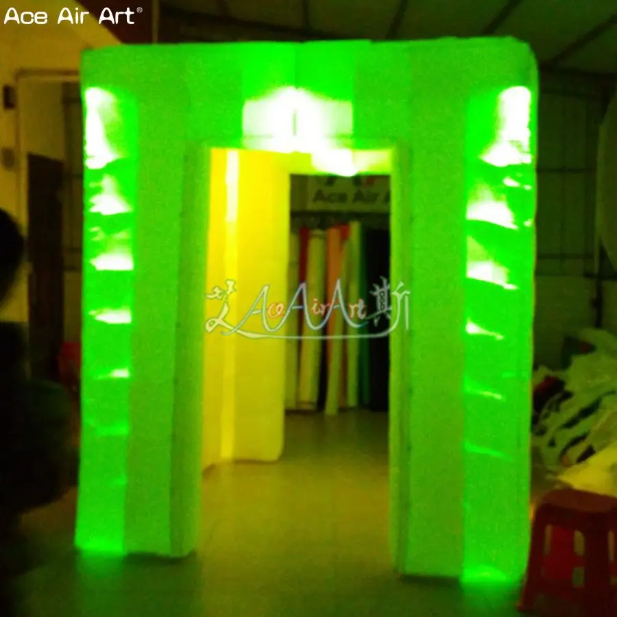 Заводская цена надувная фотобудка для вечерние с разноцветными изменяющимися