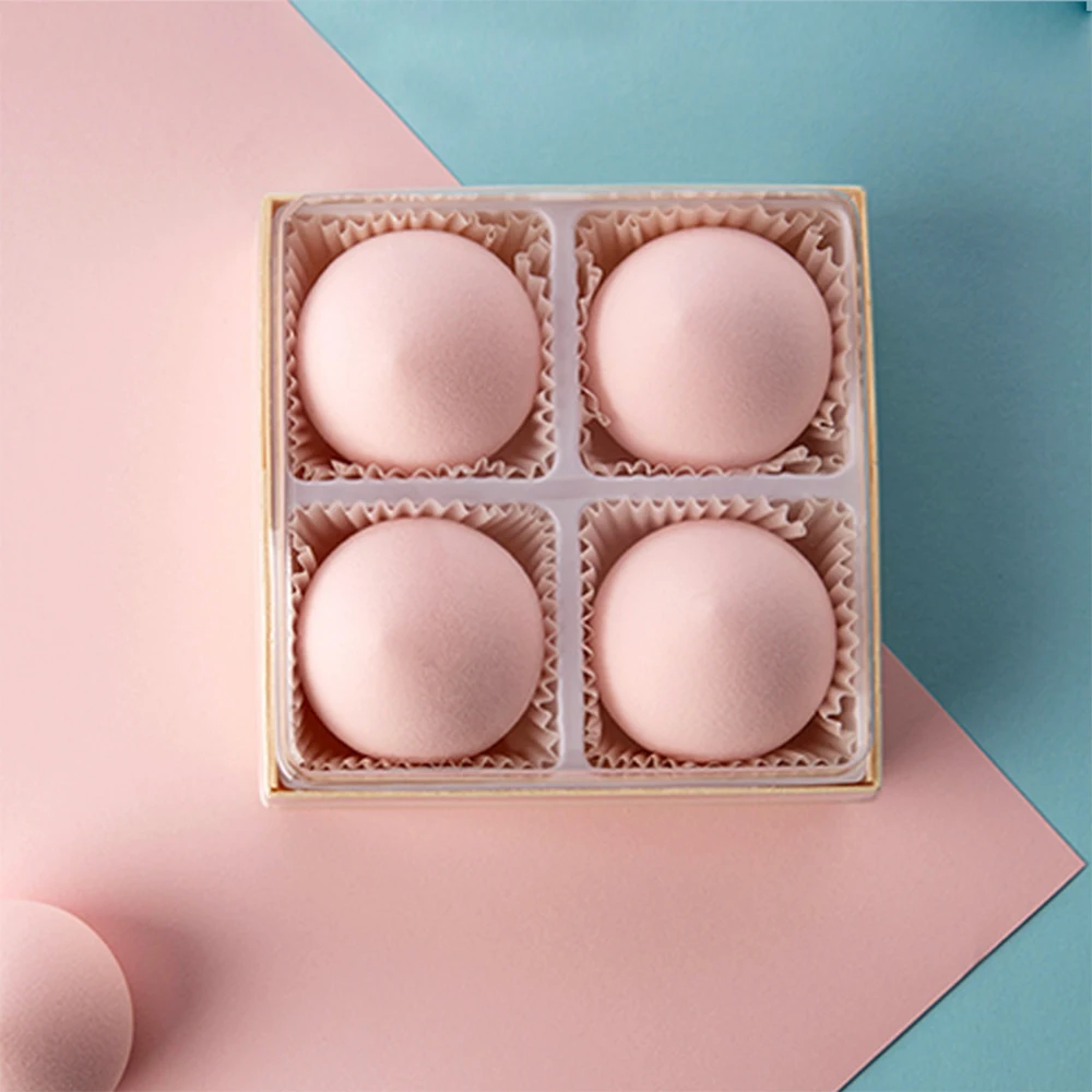 4 шт./компл. персик/Туан Цзы/Сюэ Мэй нианг Красота Макияж яйцо макияж порошок слоеный подарок Идеальная упаковка макияж губка супер мягкая