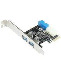 pci e to usb 3 0 expansion card usb3 0 f2t2 20pin desktop computer motherboard for windows xp vista 7 8 10