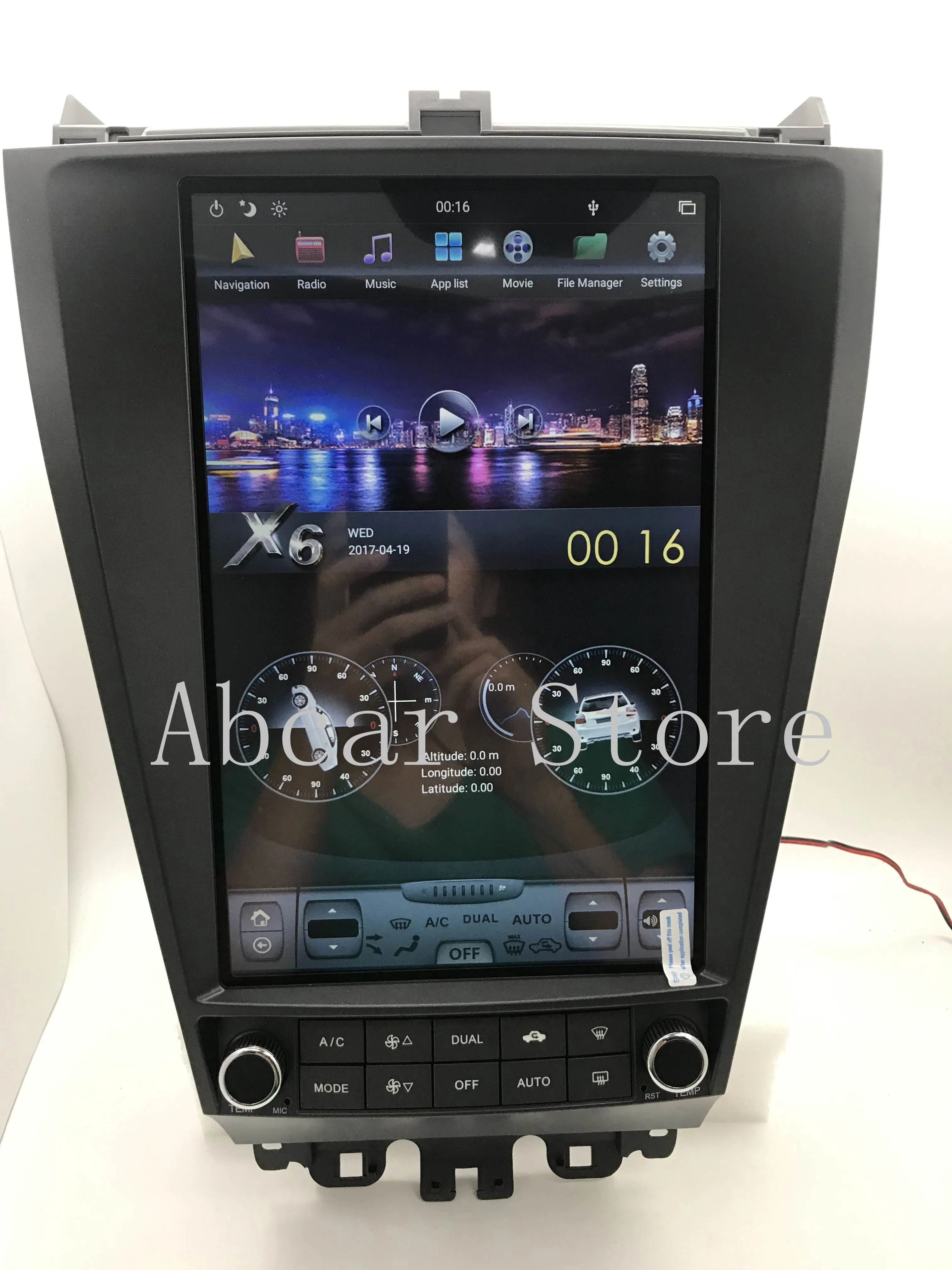 12,1 ''Tesla стиль Android 8,1 автомобильный dvd-плеер gps навигация для HONDA ACCORD 7 семь 2003-2007 стерео радио PX6 HDMI авто ips