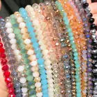 AB прозрачные многоцветные австрийские хрустальные бусины Круглые граненые стеклянные бусины для изготовления ювелирных изделий Аксессуары 3468 мм