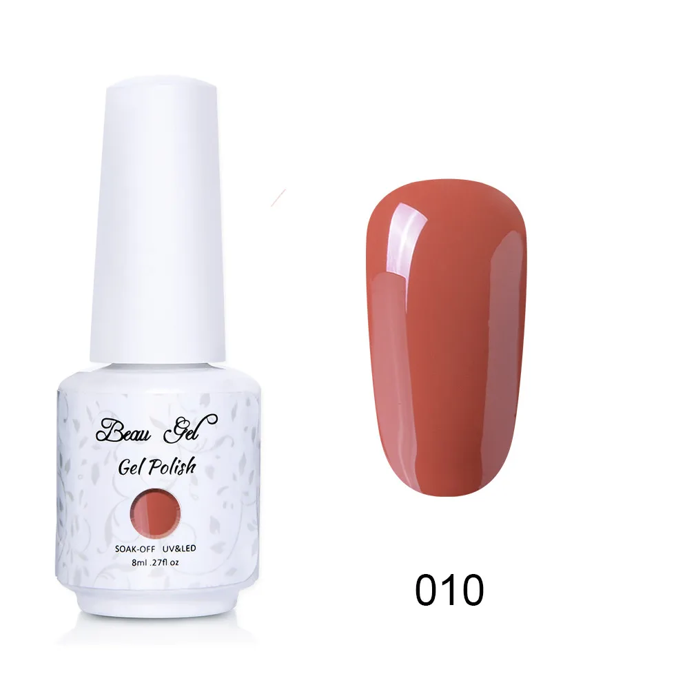 NU010 Beau гель 8 мл флуоресцентный неоновый Гель-лак для ногтей Vernis полуперманентный УФ-Гель-лак впитывающий Гель-лак для ногтей - Цвет: NU010
