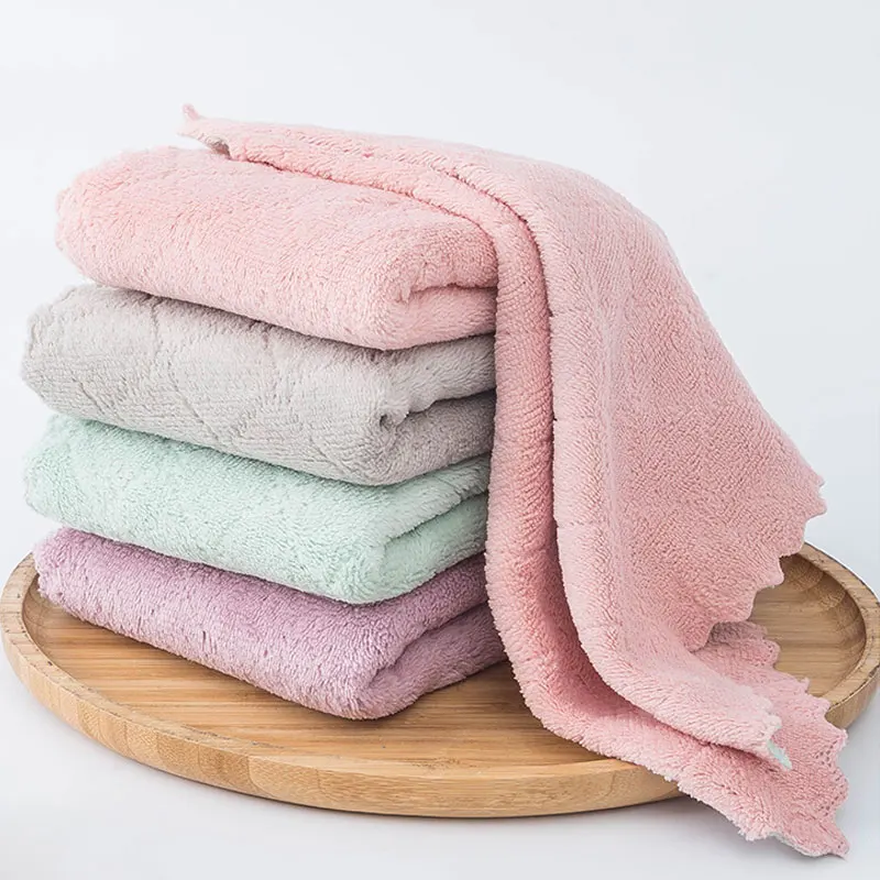 Домашние полотенца из микрофибры 12 шт./лот для кухни впитывающая плотная ткань