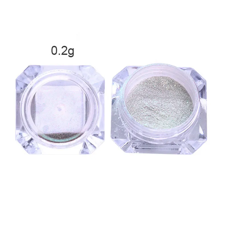 0.2g BORN PRETTY Neon Mirror сверкающая голографическая пудра ультра-тонкий дизайн ногтей Блестящий порошок хромового пигмента пыль чистый цветной гель для ногтей - Цвет: 0.2g