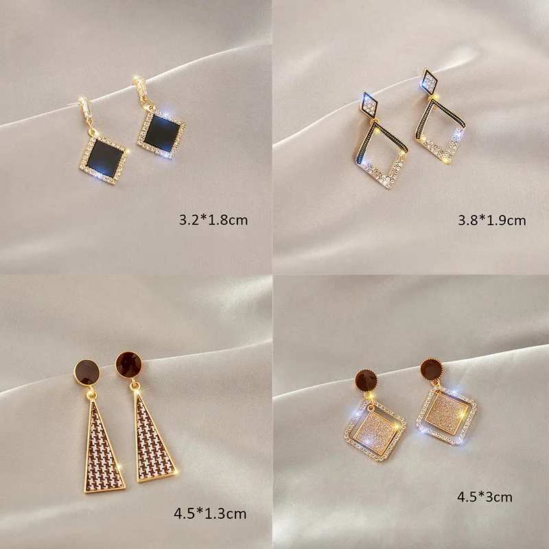 

Fashion Jewelry 2021 Hypoallergenic Stainless Steel Earrings Female Long Tassel Earrings Wild Temperament Sweet Earrings Gifts
