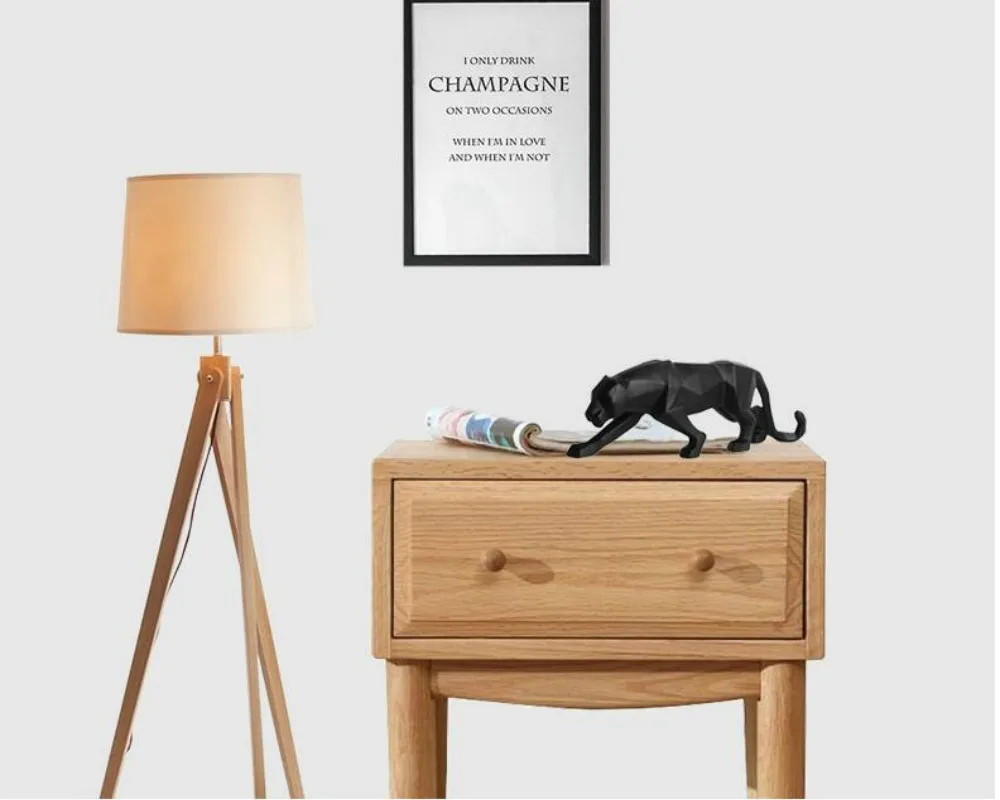 Удивительно Коллекционная Современная Геометрическая статуя леопарда