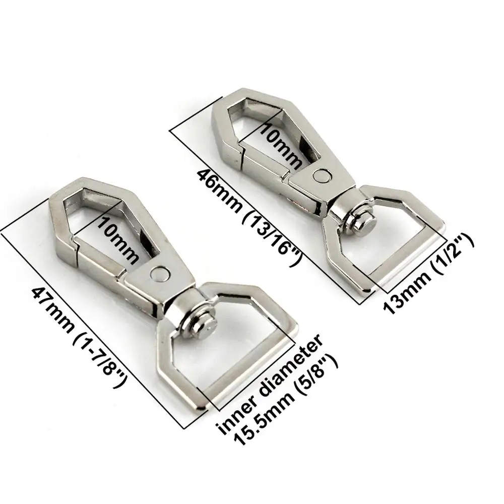 1x металлический многоугольный поворотный триггер защелкивающийся крючок зажимы