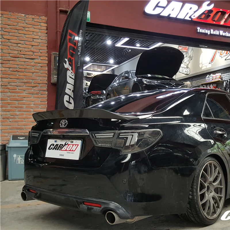 

For TOYOTA Mark X Spoiler 2010-2018 REIZ Spoiler High Quality Carbon Fiber Rear Trunk Spoiler