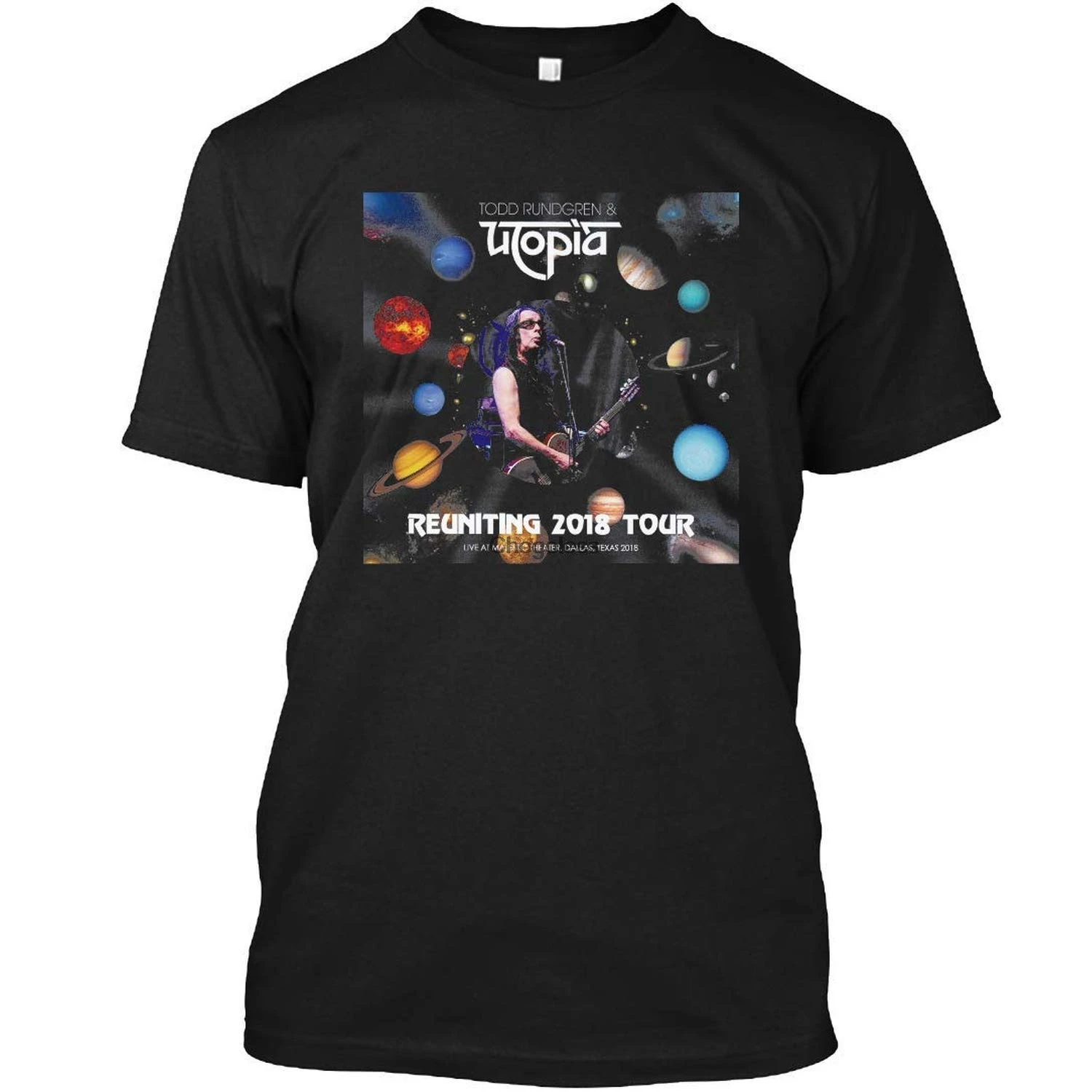 Черный Тодд Утопия Тур Rundgren 2018 Metrotv 16 DMN футболка | Мужская одежда