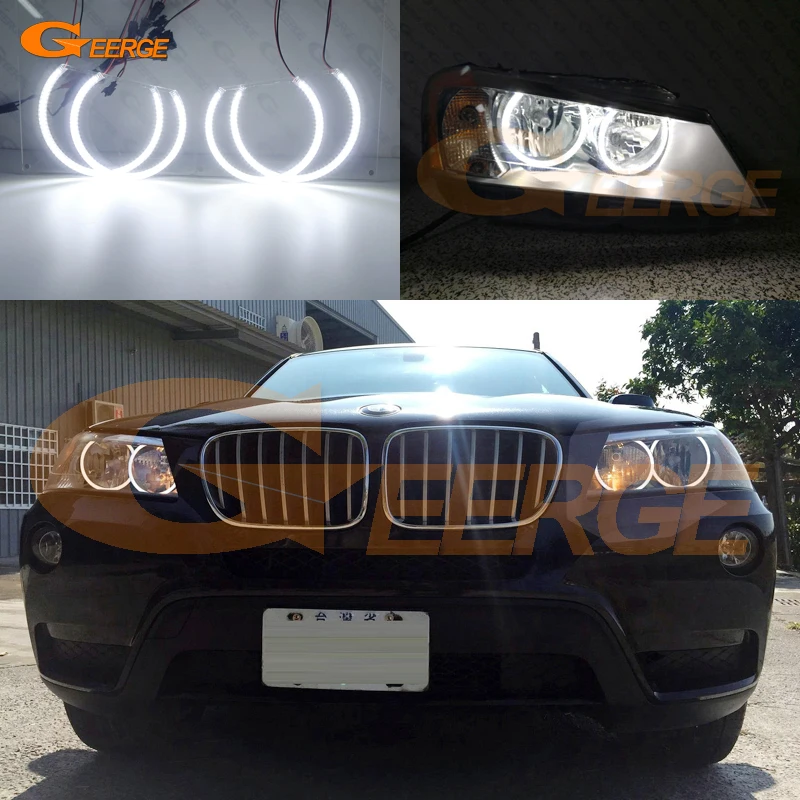 

For BMW X3 F25 2010 2011 2012 2013 2014 Pre facelift Ultra bright SMD LED Angel Eyes halo rings kit Day Light Car styling