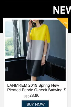 LANMREM/оранжевый воротник-стойка, укороченные рукава, плиссированные, свободные, женская футболка, повседневная, простая Мода, осень, новинка, TV736