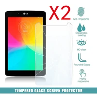 2pcs tablet tempered glass screen protector cover for lg g pad 7 0 v400 v410 hd anti screen breakage tempered film