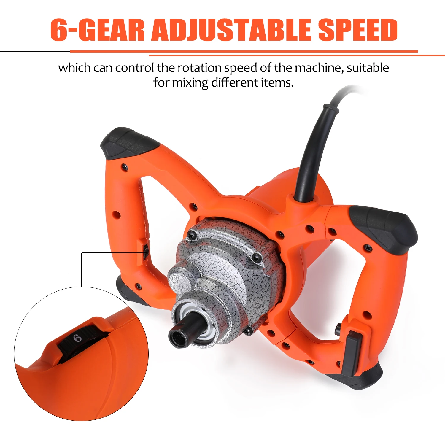 ЕС 2300 Вт промышленный смеситель 6 ступенчатый с регулируемой скоростью для