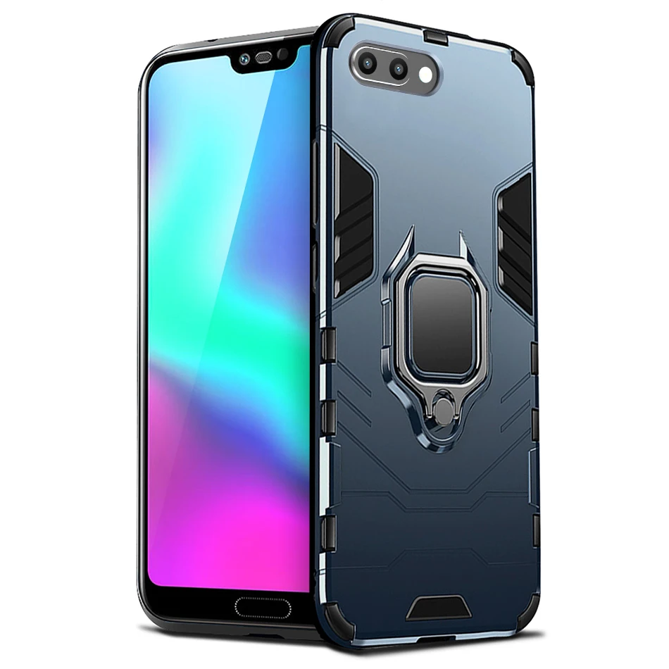 Чехол для huawei Honor 10, чехол Honor10, броня, противоударный бампер, защита от отпечатков пальцев, защитный чехол для Honor 10, задняя крышка