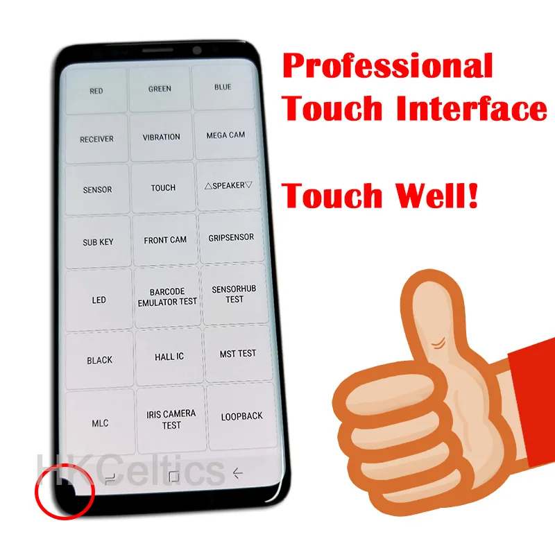 Amoled ЖК-дисплей с рамкой для SAMSUNG Galaxy S9 дисплей S9+ плюс G960 G965 сенсорный экран дигитайзер+ большой Dead Pixle