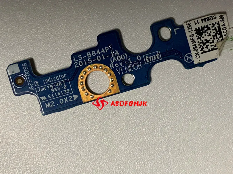 

original new LS-B844P 094MFC power button board and cable for Dell Inspiron 15-5551 15-5555 15-5558 15-5559 Works perfectly