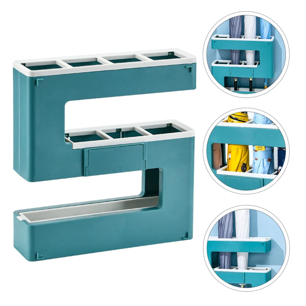 

1Pc Wall Umbrellas Storage Rack Creative Number-Shape Design Umbrellas Shelf