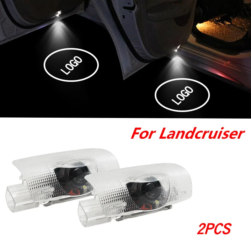 2 шт. светодиодный лазерный проектор для дверного логотипа Toyota Land Cruiser 2010